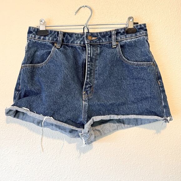 Rolla’s Blue Dusters High Rise Slim Jean Shorts Womens 30 Denim Casual Beachy - Picture 1 of 10